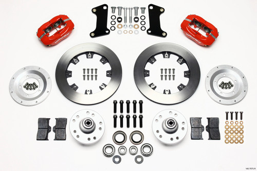 Wilwood 140-7675-R - Forged Dynalite Front Kit 12.19in Red 67-69 Camaro 64-72 Nova Chevelle