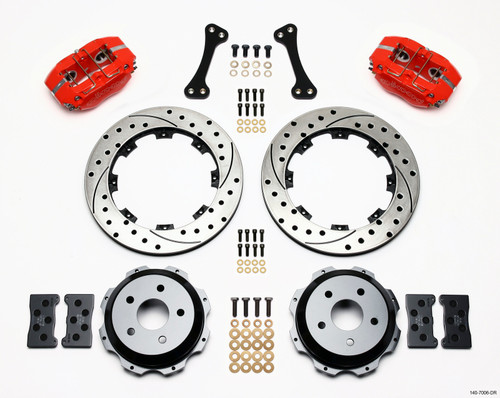 Wilwood 140-7006-DR - Dynapro Rear Kit 12.19in Drilled Red Subaru Impreza WRX Wilwood 140-7006-DR - Dynapro Rear Kit 12.19in Drilled Red Subaru Impreza WRX