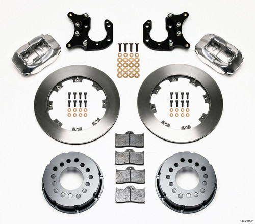 Wilwood 140-2115-P - Forged Dynalite P/S Rear Kit Polished Big Ford 2.36in Offset