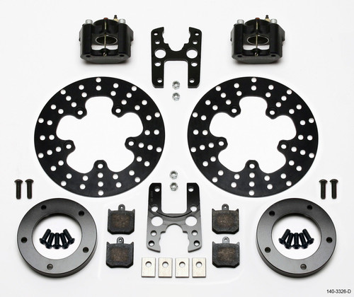 Wilwood 140-3326-D - Dynalite Single Floater Front Drag Kit Drilled P&S Anglia Spindle Mount Wheel Wilwood 140-3326-D - Dynalite Single Floater Front Drag Kit Drilled P&S Anglia Spindle Mount Wheel