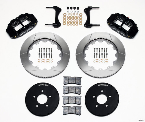 Wilwood 140-9117 - Narrow Superlite 6R Front Hat Kit 14.00in 1994-2004 Mustang