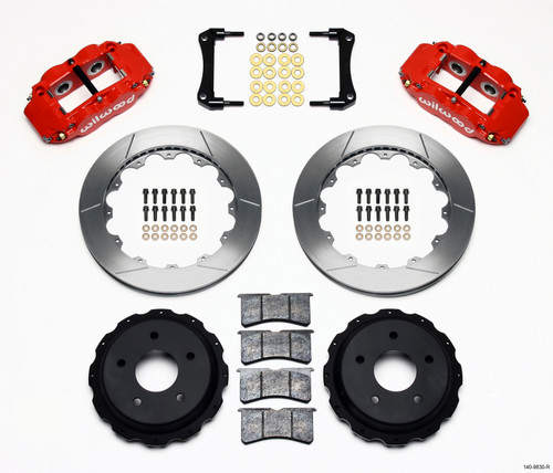 Wilwood 140-9830-R - Narrow Superlite 4R Rear Kit 12.88in Red 98-02 Camaro/Firebird