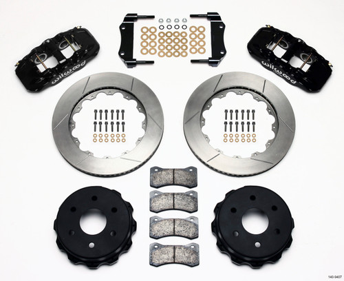 Wilwood 140-9407 - AERO4 RearTruck Kit 14.25in 1999-2010 GM 1500-SUV 1 Piston OE Caliper