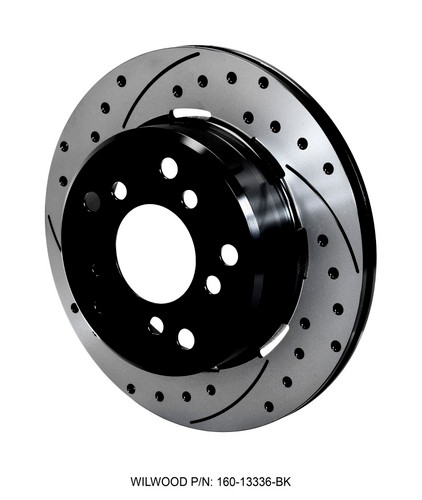 Wilwood 160-13336-BK - Rotor-1.91in Offset-SRP-BLK-Drill-RH 12.19 x .810 - 5 x 5.50