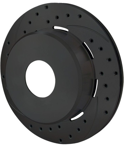 Wilwood 160-6973-BK - Rotor-1.91in Offset-SRP-BLK-Drill-LH 12.19 x .810 - Blank