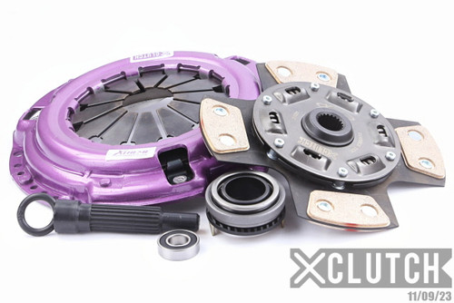 XCLUTCH XKHN21002-1R - 89-91 Honda Civic Si 1.6L Stage 2R Extra HD Sprung Ceramic Clutch Kit