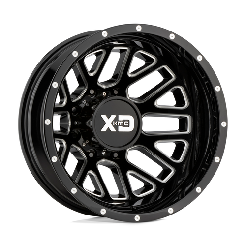 XD Wheels XD843765893155N - Xd843 Grenade Dually 17X6.5 Gloss Black Milled - Rear