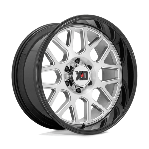 XD Wheels XD84922268544N - Xd849 Grenade Ii 22X12 Brushed Milled With Gloss Black Lip