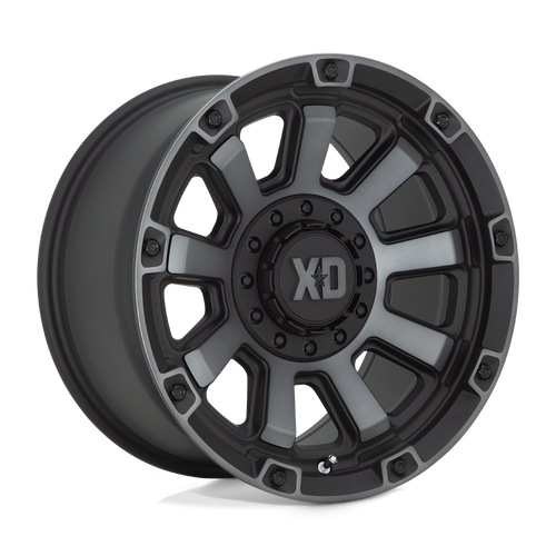 XD Wheels XD85221000418N - Xd852 Gauntlet 20X10 Satin Black With Gray Tint
