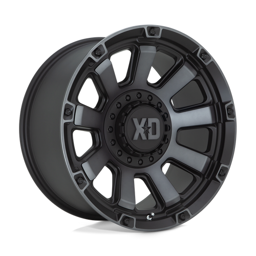 XD Wheels XD85221067418N - Xd852 Gauntlet 20X10 Satin Black With Gray Tint