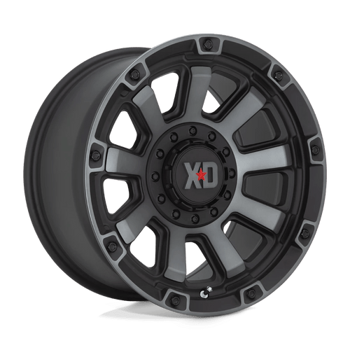 XD Wheels XD85279067400 - Xd852 Gauntlet 17X9 Satin Black With Gray Tint