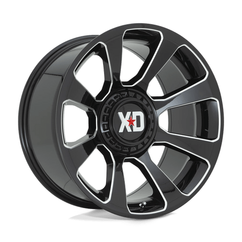 XD Wheels XD85421086318N - Xd854 Reactor 20X10 Gloss Black Milled