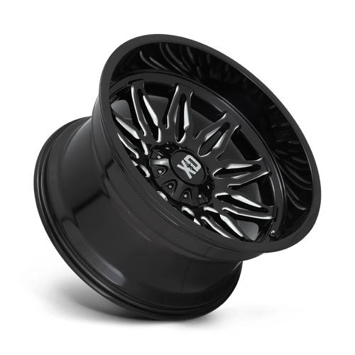 XD Wheels XD85922235344N - Xd859 Gunner 22X12 Gloss Black Milled