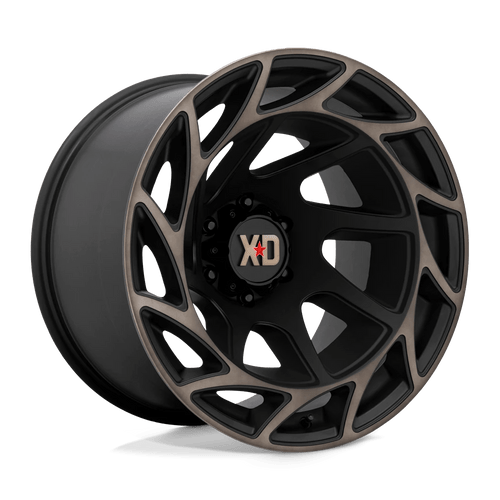 XD Wheels XD86021263644N - Xd860 Onslaught 20X12 Satin Black With Bronze Tint