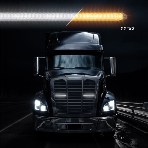 XKGLOW XK041029-11 - XK Glow 11In Switchback Grill Lights with Start-up Animation & Sequential Turn Signals