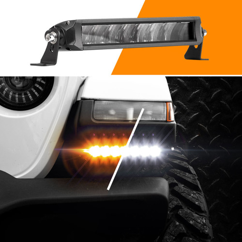 XKGLOW XK064006-FS - XK Glow Razor Light Bar Fog+Strobe No Wire & Switch 6in