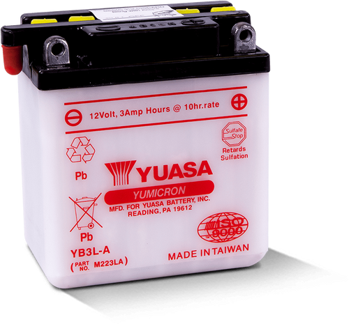 Yuasa Battery YUAM223LA - Yuasa YB3L-A Yumicron 12-Volt Battery