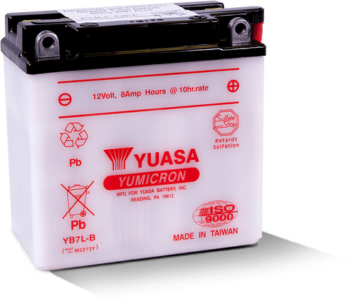 Yuasa Battery YUAM2273Y - Yuasa YB7L-B Yumicron 12-Volt Battery