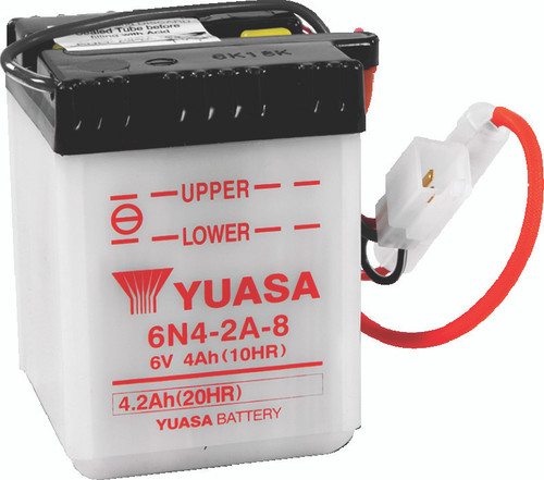 Yuasa Battery YUAM2648A - Yuasa 6N4-2A-8 Conventional 6-Volt Battery