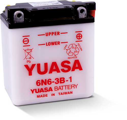 Yuasa Battery YUAM2663B - Yuasa 6N6-3B-1 Conventional 6-Volt Battery