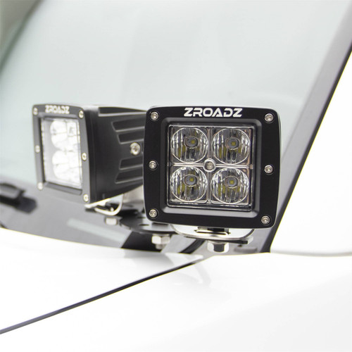 ZROADZ Z362051-KIT4 - CHEVROLET SILVERADO 1500 A-Pillar 4 LED Pod Lights Kit
