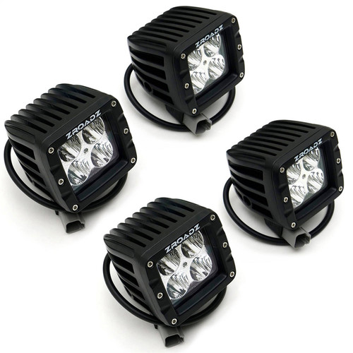 ZROADZ Z361221-KIT4 - CHEVROLET SILVERADO 2500/3500 A-Pillar 4 LED Pod Lights Kit