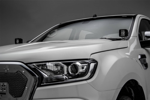 ZROADZ Z365761-KIT2 - Hood Hinge LED Kit; Incl. [2] 3 in. LED Pod Lights And Universal Wiring Harness;