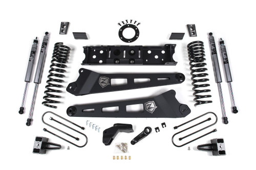 Zone Offroad ZOND105N - 19-24 RAM 3500 4 Inch Radius Arm Bracket Gas 3 Inch Rear Block Without Overload Nitro Shocks  Offroad Zone Offroad ZOND105N - 19-24 RAM 3500 4 Inch Radius Arm Bracket Gas 3 Inch Rear Block Without Overload Nitro Shocks  Offroad