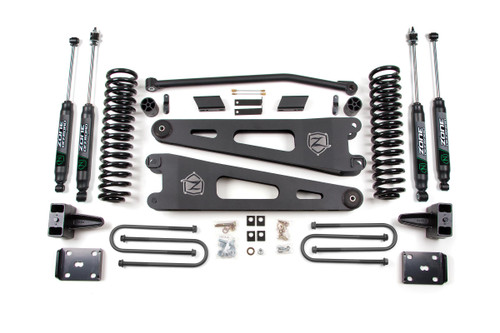 Zone Offroad ZONF27N - 11 Ford F-250/F-350 Super Duty 4 Inch Radius Arm Lift Kit Diesel With Overload With Nitro Shocks  Offroad