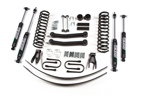 Zone Offroad ZONJ8N - 84-01 Jeep Cherokee XJ 4.5 Inch Coil Spring Lift Kit With Chrysler Axle With Nitro Shocks  Offroad