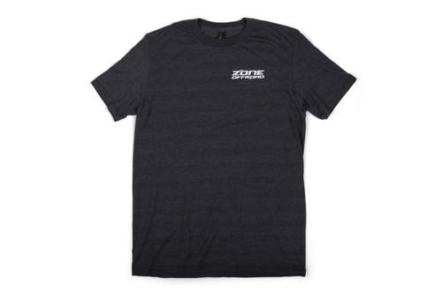 Zone Offroad ZONU9161S - Offroad Charcoal Gray Premium Cotton T-Shirt w/  Offroad Logos - Small