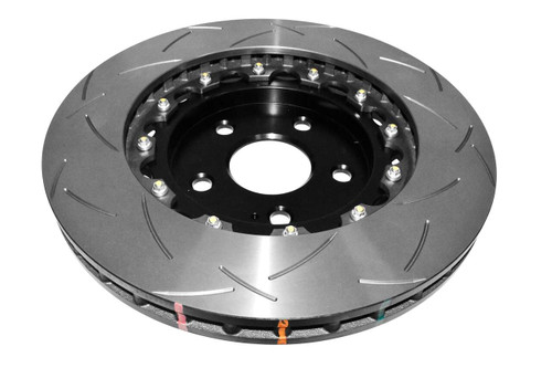 DBA DBA52532BLKS - 06-10 Jeep Grand Cherokee SRT8 5000 Series Uni-Directional Slotted Front Rotor w/Black Hat