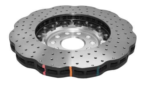 DBA DBA52830WSLVXD - 15-20 Volkswagen Golf R 3.6L Front 5000 Series Cross Drilled Rotor w/Silver Hat