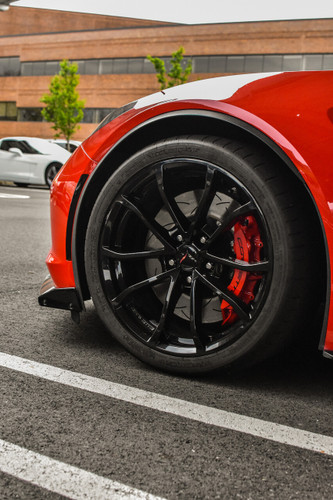 DBA DBA53940BLKS - 19+ Chevrolet Camaro ZL1 (w/ NAS Nuts) 5000 Series Black Hat T3 Slotted KP Brake Rotor - Black