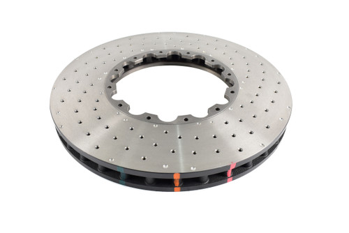 DBA DBA53940.1XD - 19+ Chevrolet Camaro ZL1 (w/ NAS Nuts) 5000 Series Cross Drilled & Dimpled KP Brake Rotor
