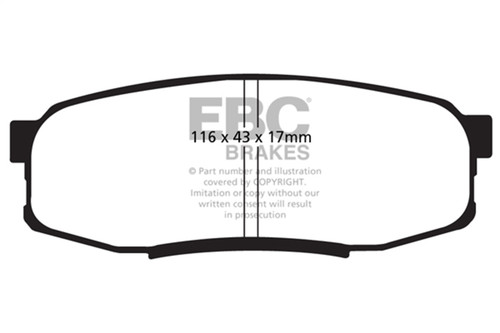 EBC UD1304 - 08+ Lexus LX570 5.7 Ultimax2 Rear Brake Pads