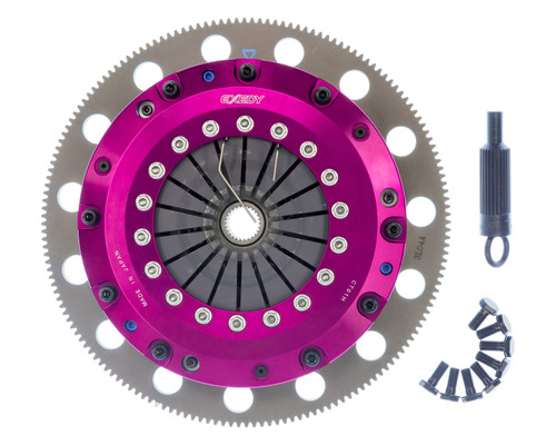 Exedy ET03XD - 96-16 Ford Mustang V8 4.6L/5.0L Hyper Twin Cerametallic Clutch Sprung Disc Push Type Cover