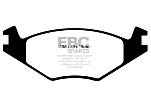 EBC UD280 - 86-93 Volkswagen Cabriolet 1.8 Ultimax2 Front Brake Pads EBC UD280 - 86-93 Volkswagen Cabriolet 1.8 Ultimax2 Front Brake Pads