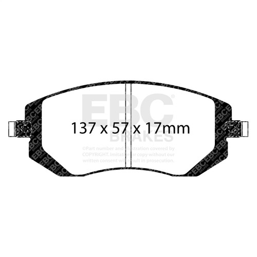 EBC UD929 - 04-06 Saab 9-2X 2.0 Turbo Ultimax2 Front Brake Pads