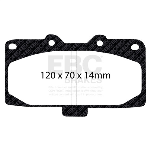 EBC UD847 - 02-04 Mercedes-Benz C32 AMG (W203) 3.2 Supercharged Ultimax2 Front Brake Pads