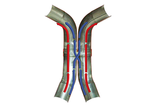 Flowmaster 815932 - Scavenger Crossover Pipe Kit - 2.50 in. - universal 5-piece kit 409S