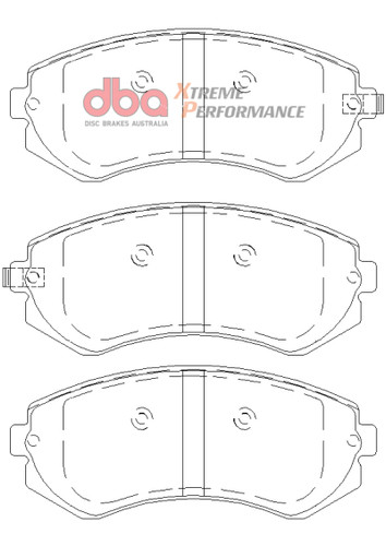 DBA DBADB1148XP - 90-96 Nissan 240SX w/ABS XP Performance Front Brake Pads