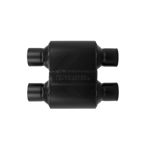 Flowmaster 8425154 - Super 10 Series Muffler - 2.50 in. IN/OUT - Aggressive Sound