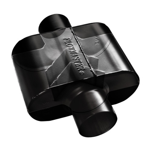 Flowmaster 842512 - Super 10 Series Muffler - 2.50 in. IN/OUT - Aggressive Sound
