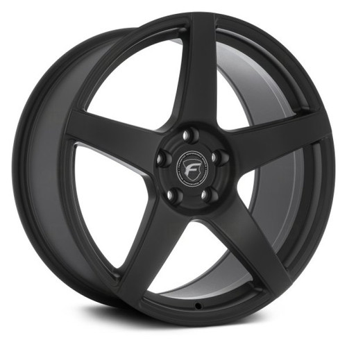 Forgestar F11289065P35 - CF5 18x9 / 5x114.3 BP / ET35 / 6.5in BS Satin Black Wheel