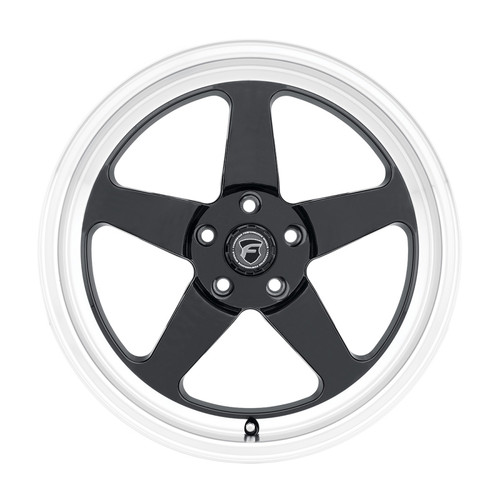 Forgestar F00170067P00 - D5 Beadlock 17x10 / 5x114.3 BP / ET00 / 5.5in BS Gloss Black Wheel