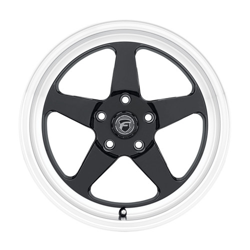 Forgestar F09170088P38 - D5 Drag 17x10 / 5x139.7 BP / ET38 / 7.0in BS Gloss Black Wheel