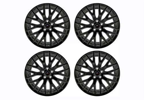 Ford Racing M-1007K-M19XB - 15-16 Mustang GT 19X9 and 19X9.5 Wheel Set with TPMS Kit - Matte Black Ford Racing M-1007K-M19XB - 15-16 Mustang GT 19X9 and 19X9.5 Wheel Set with TPMS Kit - Matte Black