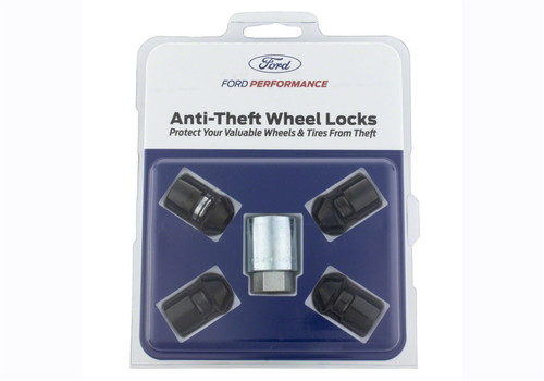 Ford Racing M-1A043-B - M12 x 1.5 Black Security Lug Nut Kit - Set of 4