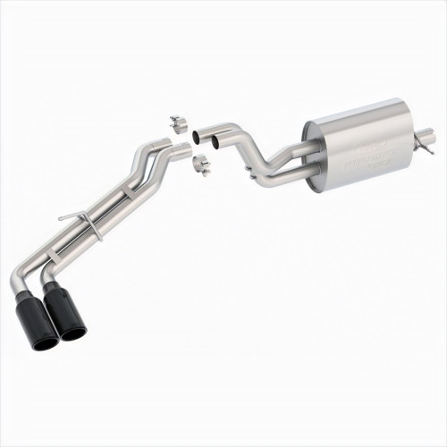 Ford Racing M-5200-RA23SB - 2019 Ranger 2.3L Ecoboost Side Exit Cat-Back Exhaust System w/ Dual Black Chrome Tips Ford Racing M-5200-RA23SB - 2019 Ranger 2.3L Ecoboost Side Exit Cat-Back Exhaust System w/ Dual Black Chrome Tips